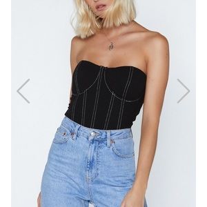 Black Bodice Top